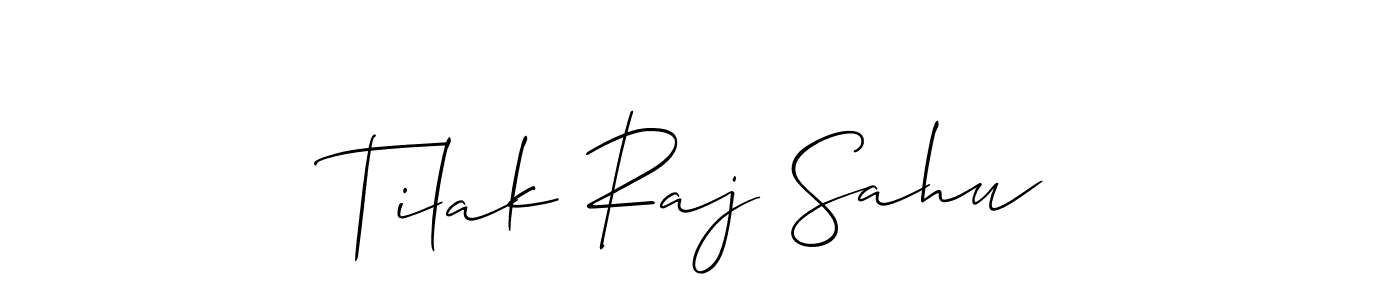 How to Draw Tilak Raj Sahu signature style? Allison_Script is a latest design signature styles for name Tilak Raj Sahu. Tilak Raj Sahu signature style 2 images and pictures png