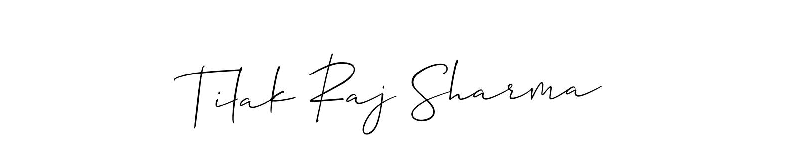 Tilak Raj Sharma stylish signature style. Best Handwritten Sign (Allison_Script) for my name. Handwritten Signature Collection Ideas for my name Tilak Raj Sharma. Tilak Raj Sharma signature style 2 images and pictures png