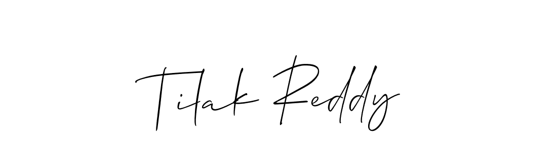 Make a short Tilak Reddy signature style. Manage your documents anywhere anytime using Allison_Script. Create and add eSignatures, submit forms, share and send files easily. Tilak Reddy signature style 2 images and pictures png