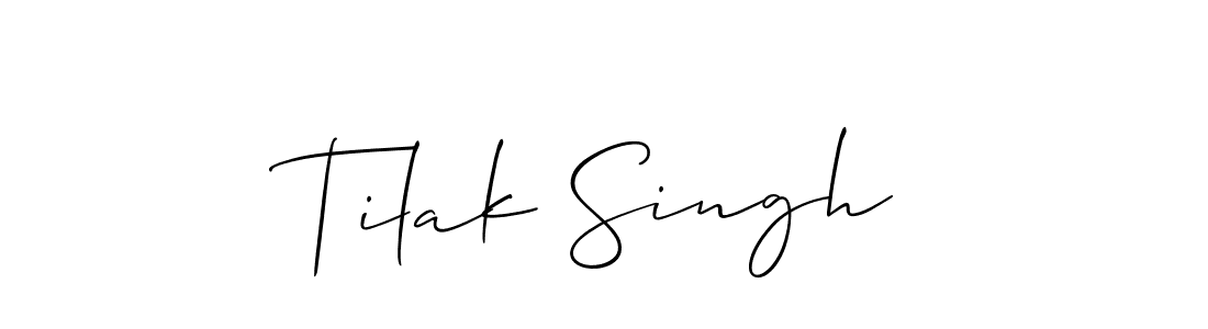 Best and Professional Signature Style for Tilak Singh. Allison_Script Best Signature Style Collection. Tilak Singh signature style 2 images and pictures png