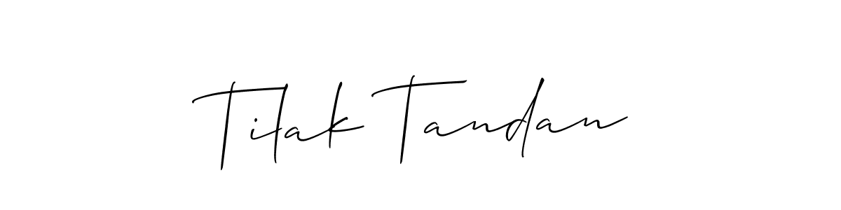 Similarly Allison_Script is the best handwritten signature design. Signature creator online .You can use it as an online autograph creator for name Tilak Tandan. Tilak Tandan signature style 2 images and pictures png