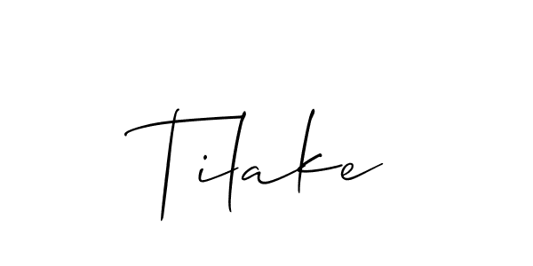 Similarly Allison_Script is the best handwritten signature design. Signature creator online .You can use it as an online autograph creator for name Tilake. Tilake signature style 2 images and pictures png