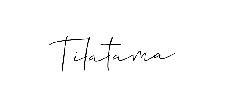 How to make Tilatama signature? Allison_Script is a professional autograph style. Create handwritten signature for Tilatama name. Tilatama signature style 2 images and pictures png