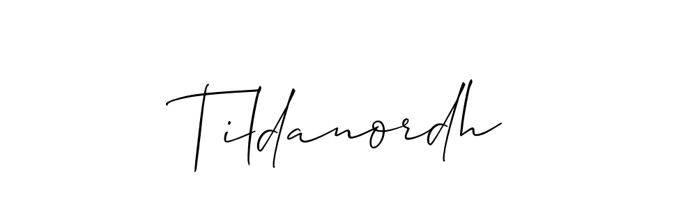 Also You can easily find your signature by using the search form. We will create Tildanordh name handwritten signature images for you free of cost using Allison_Script sign style. Tildanordh signature style 2 images and pictures png