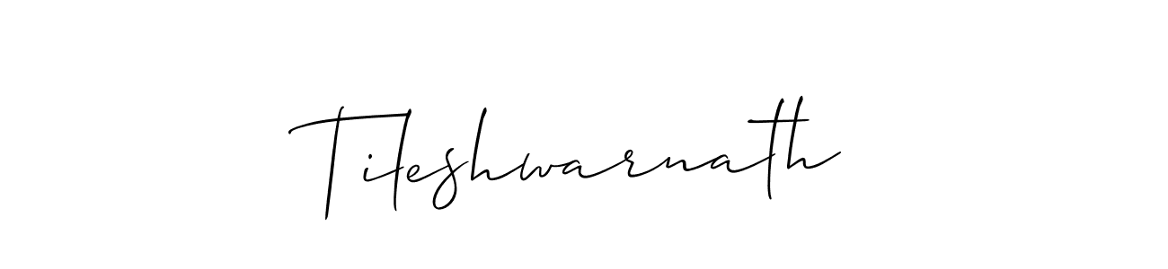 Make a beautiful signature design for name Tileshwarnath. With this signature (Allison_Script) style, you can create a handwritten signature for free. Tileshwarnath signature style 2 images and pictures png