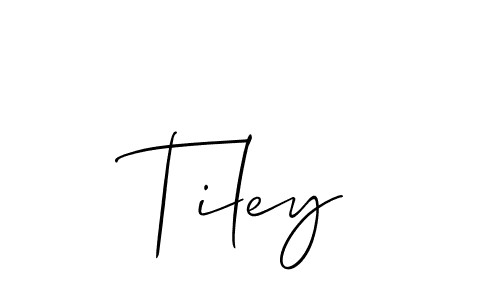 You should practise on your own different ways (Allison_Script) to write your name (Tiley) in signature. don't let someone else do it for you. Tiley signature style 2 images and pictures png