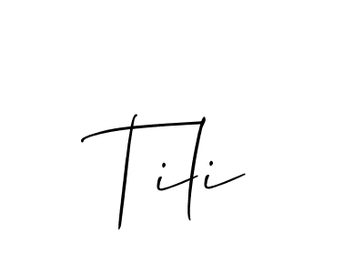 Once you've used our free online signature maker to create your best signature Allison_Script style, it's time to enjoy all of the benefits that Tili name signing documents. Tili signature style 2 images and pictures png