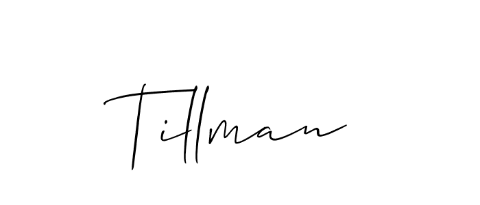 Once you've used our free online signature maker to create your best signature Allison_Script style, it's time to enjoy all of the benefits that Tillman name signing documents. Tillman signature style 2 images and pictures png