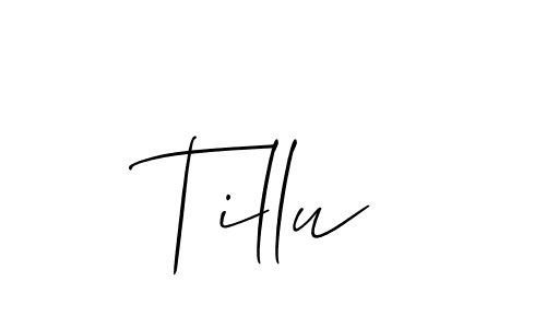 You can use this online signature creator to create a handwritten signature for the name Tillu. This is the best online autograph maker. Tillu signature style 2 images and pictures png