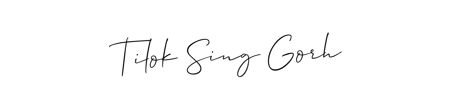 Check out images of Autograph of Tilok Sing Gorh name. Actor Tilok Sing Gorh Signature Style. Allison_Script is a professional sign style online. Tilok Sing Gorh signature style 2 images and pictures png