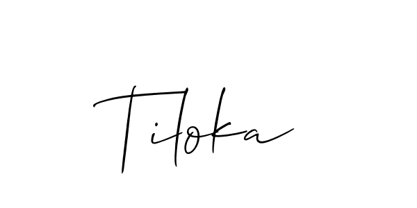 Check out images of Autograph of Tiloka name. Actor Tiloka Signature Style. Allison_Script is a professional sign style online. Tiloka signature style 2 images and pictures png