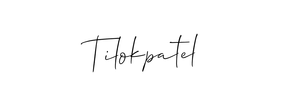 Make a beautiful signature design for name Tilokpatel. Use this online signature maker to create a handwritten signature for free. Tilokpatel signature style 2 images and pictures png