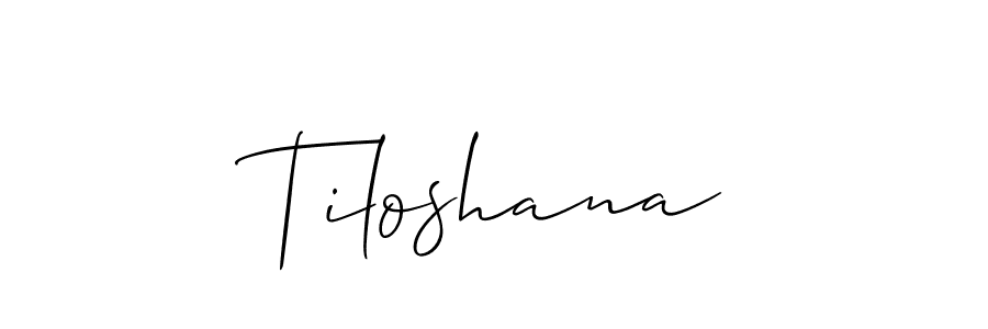 You should practise on your own different ways (Allison_Script) to write your name (Tiloshana) in signature. don't let someone else do it for you. Tiloshana signature style 2 images and pictures png