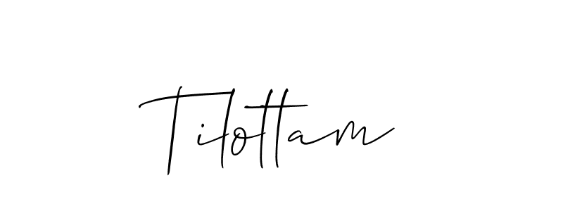 Tilottam stylish signature style. Best Handwritten Sign (Allison_Script) for my name. Handwritten Signature Collection Ideas for my name Tilottam. Tilottam signature style 2 images and pictures png
