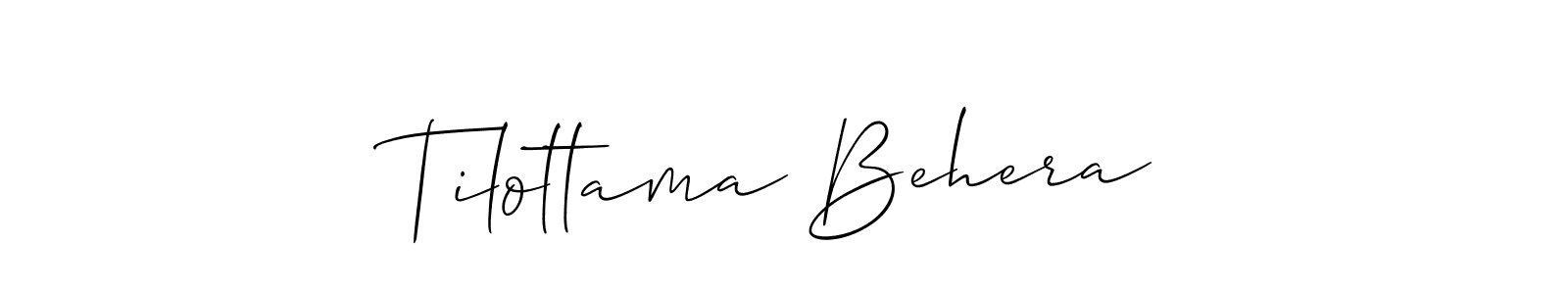 Use a signature maker to create a handwritten signature online. With this signature software, you can design (Allison_Script) your own signature for name Tilottama Behera. Tilottama Behera signature style 2 images and pictures png