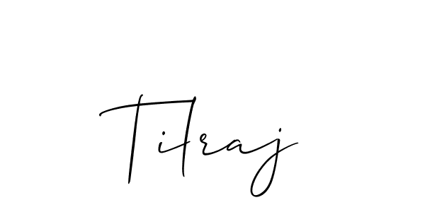Create a beautiful signature design for name Tilraj. With this signature (Allison_Script) fonts, you can make a handwritten signature for free. Tilraj signature style 2 images and pictures png