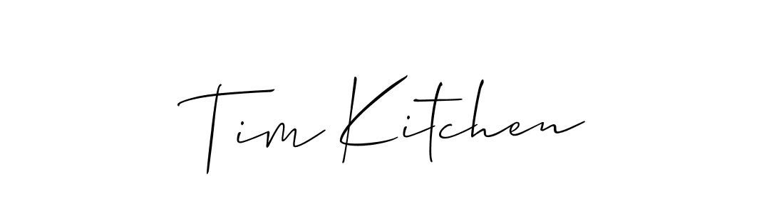 How to Draw Tim Kitchen signature style? Allison_Script is a latest design signature styles for name Tim Kitchen. Tim Kitchen signature style 2 images and pictures png