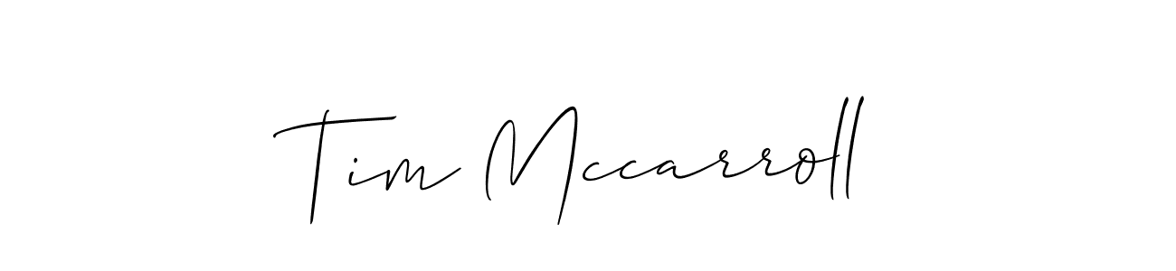 Similarly Allison_Script is the best handwritten signature design. Signature creator online .You can use it as an online autograph creator for name Tim Mccarroll. Tim Mccarroll signature style 2 images and pictures png