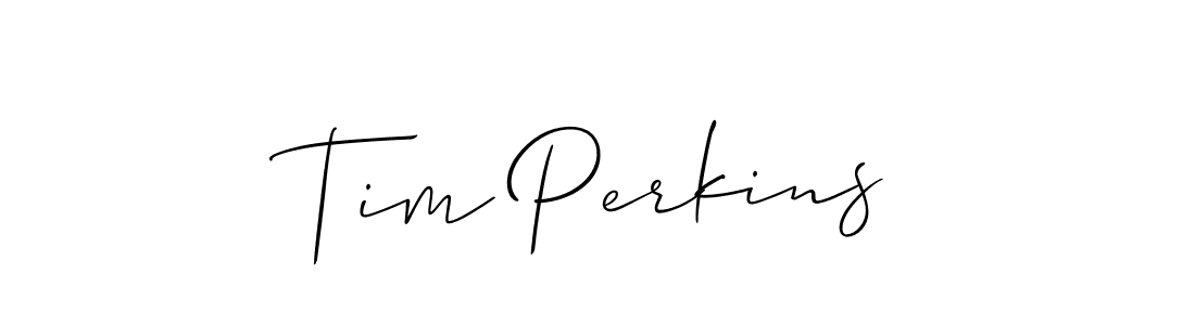 How to make Tim Perkins signature? Allison_Script is a professional autograph style. Create handwritten signature for Tim Perkins name. Tim Perkins signature style 2 images and pictures png