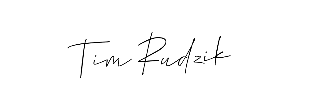 The best way (Allison_Script) to make a short signature is to pick only two or three words in your name. The name Tim Rudzik include a total of six letters. For converting this name. Tim Rudzik signature style 2 images and pictures png