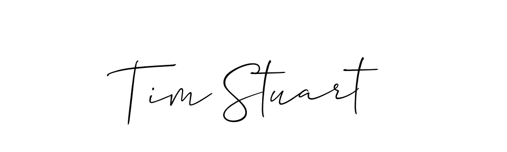 Make a beautiful signature design for name Tim Stuart. With this signature (Allison_Script) style, you can create a handwritten signature for free. Tim Stuart signature style 2 images and pictures png