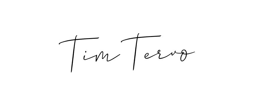 Use a signature maker to create a handwritten signature online. With this signature software, you can design (Allison_Script) your own signature for name Tim Tervo. Tim Tervo signature style 2 images and pictures png