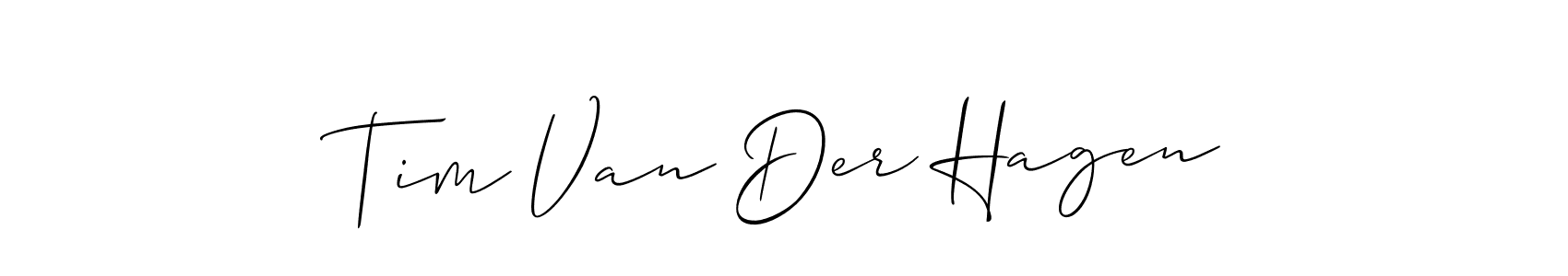 How to make Tim Van Der Hagen signature? Allison_Script is a professional autograph style. Create handwritten signature for Tim Van Der Hagen name. Tim Van Der Hagen signature style 2 images and pictures png