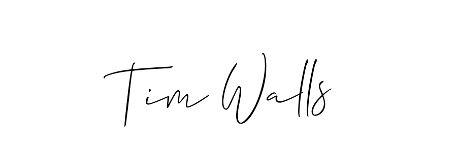 How to make Tim Walls name signature. Use Allison_Script style for creating short signs online. This is the latest handwritten sign. Tim Walls signature style 2 images and pictures png