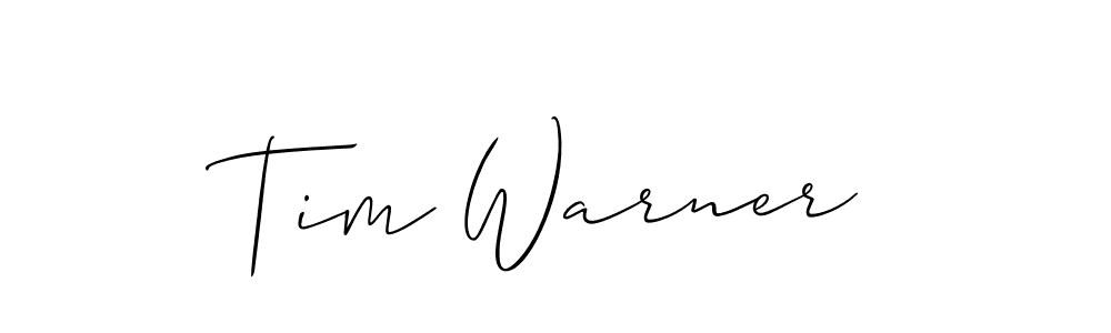 Allison_Script is a professional signature style that is perfect for those who want to add a touch of class to their signature. It is also a great choice for those who want to make their signature more unique. Get Tim Warner name to fancy signature for free. Tim Warner signature style 2 images and pictures png