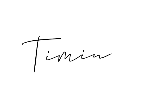 Make a beautiful signature design for name Timin. Use this online signature maker to create a handwritten signature for free. Timin signature style 2 images and pictures png