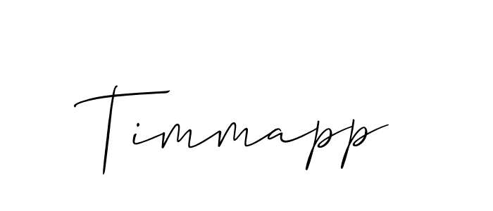 Also we have Timmapp name is the best signature style. Create professional handwritten signature collection using Allison_Script autograph style. Timmapp signature style 2 images and pictures png