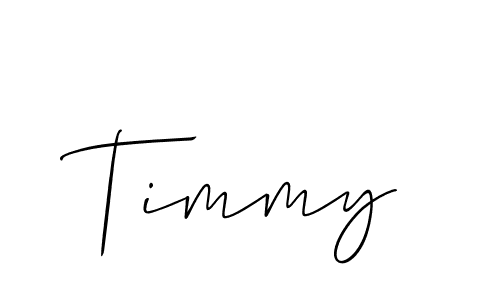 How to make Timmy signature? Allison_Script is a professional autograph style. Create handwritten signature for Timmy name. Timmy signature style 2 images and pictures png