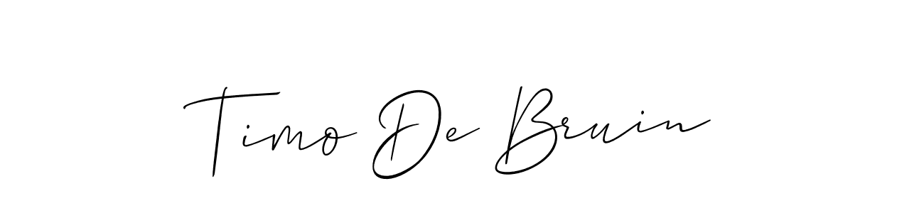 Once you've used our free online signature maker to create your best signature Allison_Script style, it's time to enjoy all of the benefits that Timo De Bruin name signing documents. Timo De Bruin signature style 2 images and pictures png