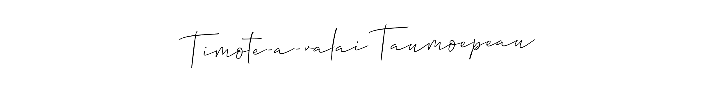 Also You can easily find your signature by using the search form. We will create Timote-a-valai Taumoepeau name handwritten signature images for you free of cost using Allison_Script sign style. Timote-a-valai Taumoepeau signature style 2 images and pictures png