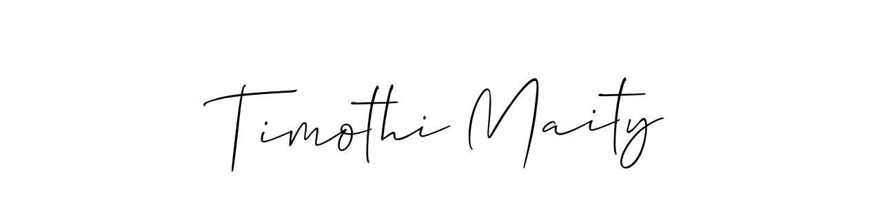 Best and Professional Signature Style for Timothi Maity. Allison_Script Best Signature Style Collection. Timothi Maity signature style 2 images and pictures png