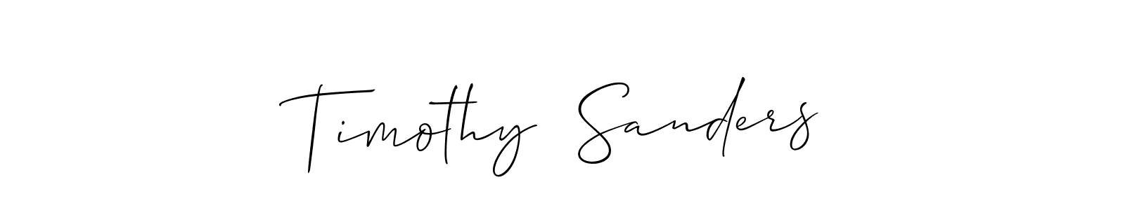 Design your own signature with our free online signature maker. With this signature software, you can create a handwritten (Allison_Script) signature for name Timothy  Sanders. Timothy  Sanders signature style 2 images and pictures png