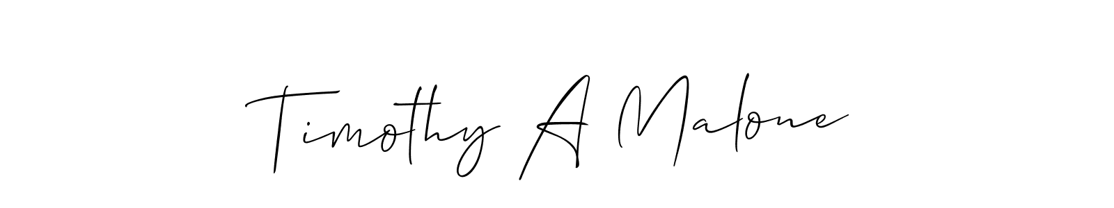 This is the best signature style for the Timothy A Malone name. Also you like these signature font (Allison_Script). Mix name signature. Timothy A Malone signature style 2 images and pictures png