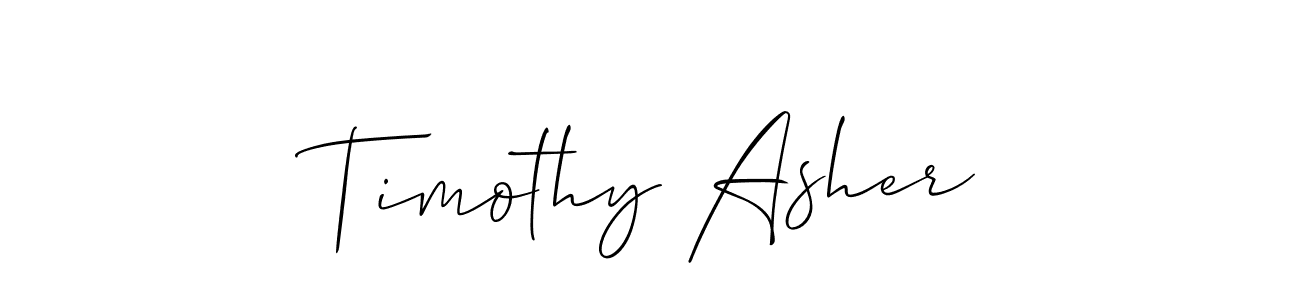 The best way (Allison_Script) to make a short signature is to pick only two or three words in your name. The name Timothy Asher include a total of six letters. For converting this name. Timothy Asher signature style 2 images and pictures png
