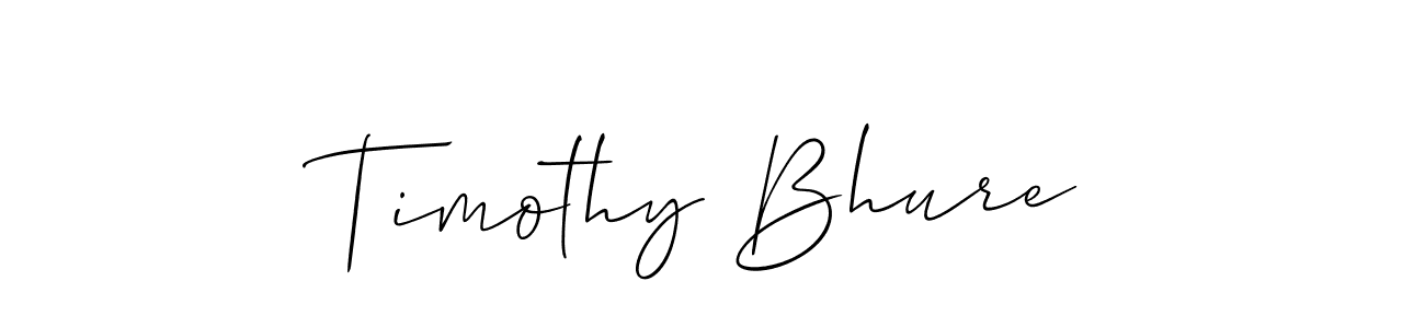 It looks lik you need a new signature style for name Timothy Bhure. Design unique handwritten (Allison_Script) signature with our free signature maker in just a few clicks. Timothy Bhure signature style 2 images and pictures png