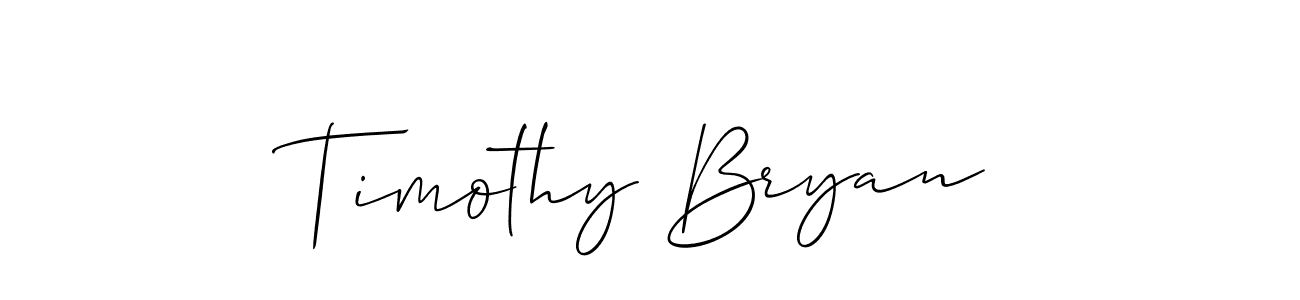 Design your own signature with our free online signature maker. With this signature software, you can create a handwritten (Allison_Script) signature for name Timothy Bryan. Timothy Bryan signature style 2 images and pictures png