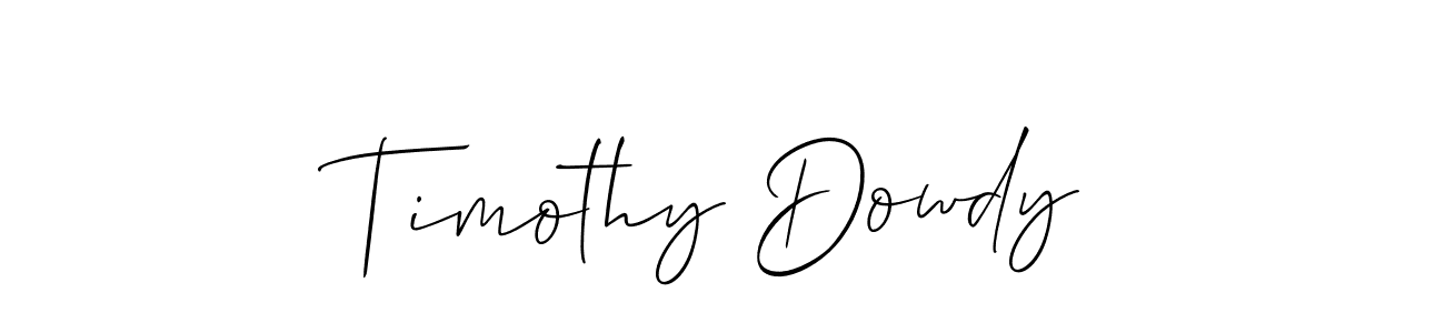 Use a signature maker to create a handwritten signature online. With this signature software, you can design (Allison_Script) your own signature for name Timothy Dowdy. Timothy Dowdy signature style 2 images and pictures png