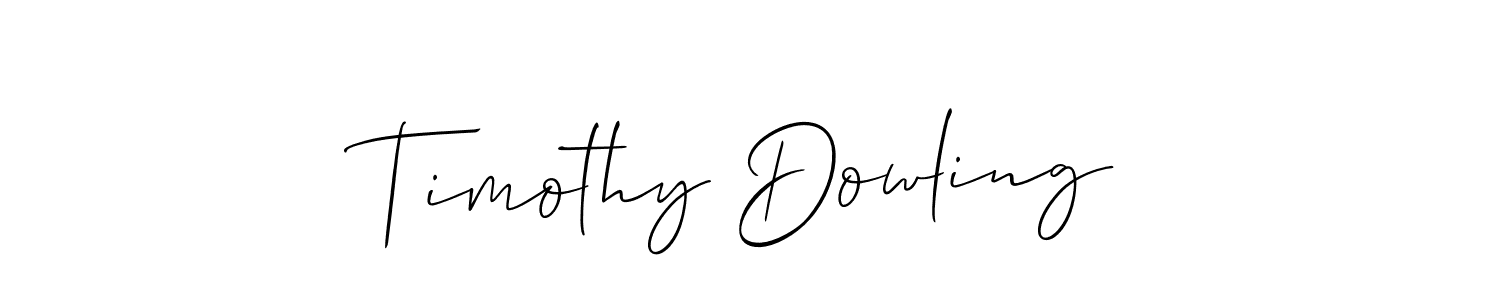 Create a beautiful signature design for name Timothy Dowling. With this signature (Allison_Script) fonts, you can make a handwritten signature for free. Timothy Dowling signature style 2 images and pictures png