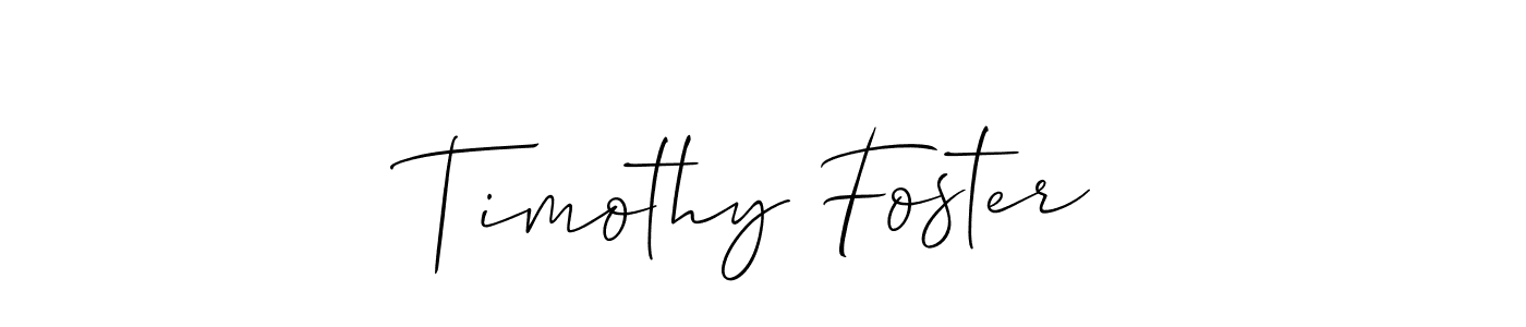 You should practise on your own different ways (Allison_Script) to write your name (Timothy Foster) in signature. don't let someone else do it for you. Timothy Foster signature style 2 images and pictures png