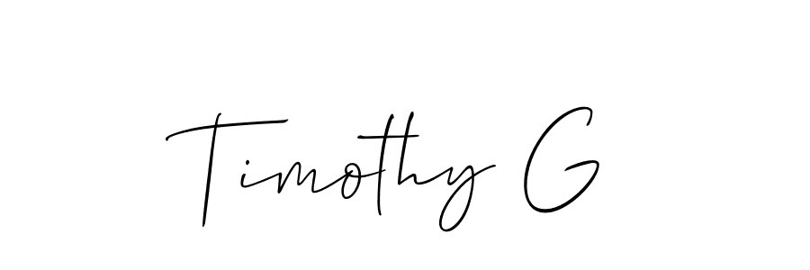 How to Draw Timothy G signature style? Allison_Script is a latest design signature styles for name Timothy G. Timothy G signature style 2 images and pictures png