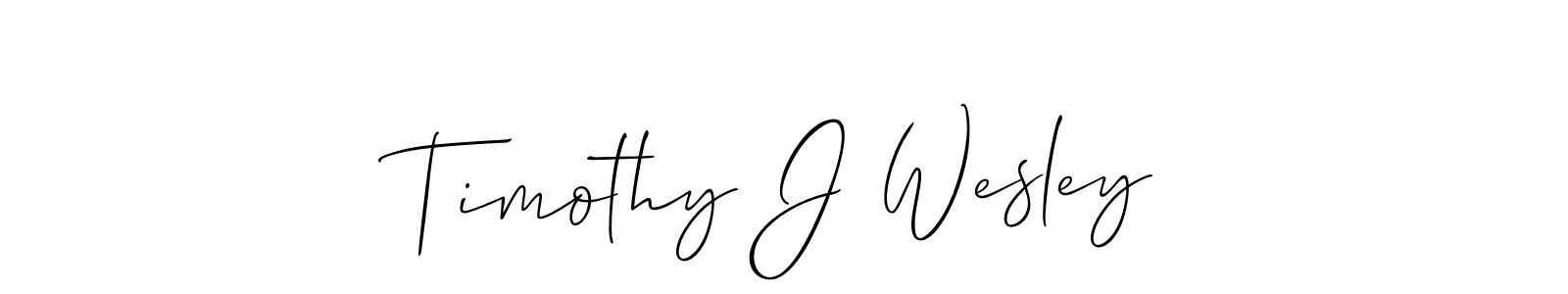 Best and Professional Signature Style for Timothy J Wesley. Allison_Script Best Signature Style Collection. Timothy J Wesley signature style 2 images and pictures png