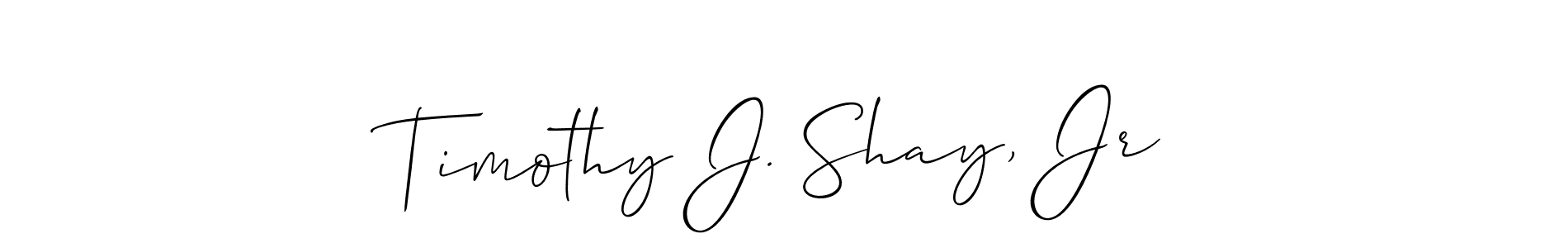 Create a beautiful signature design for name Timothy J. Shay, Jr. With this signature (Allison_Script) fonts, you can make a handwritten signature for free. Timothy J. Shay, Jr signature style 2 images and pictures png