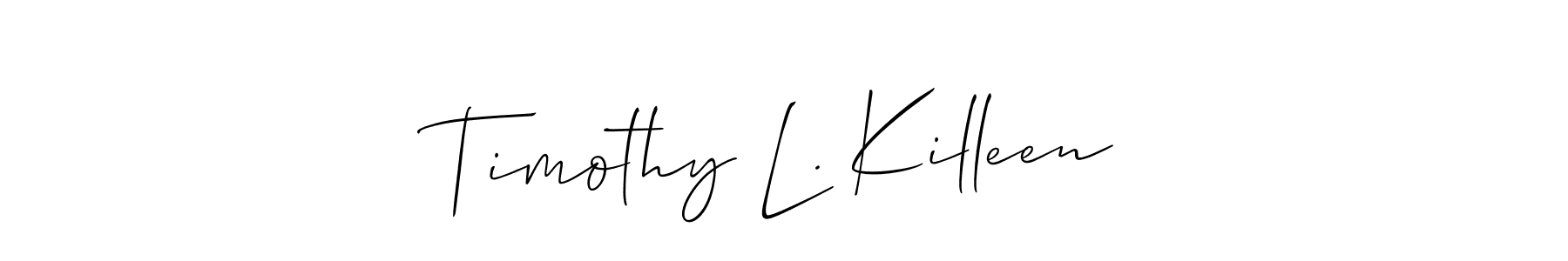 Make a beautiful signature design for name Timothy L. Killeen. Use this online signature maker to create a handwritten signature for free. Timothy L. Killeen signature style 2 images and pictures png