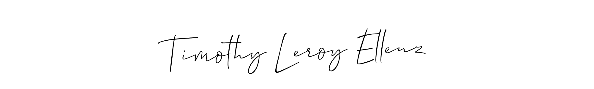 Design your own signature with our free online signature maker. With this signature software, you can create a handwritten (Allison_Script) signature for name Timothy Leroy Ellenz. Timothy Leroy Ellenz signature style 2 images and pictures png