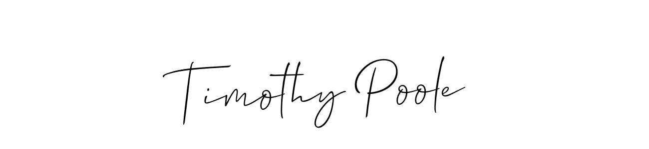 Timothy Poole stylish signature style. Best Handwritten Sign (Allison_Script) for my name. Handwritten Signature Collection Ideas for my name Timothy Poole. Timothy Poole signature style 2 images and pictures png