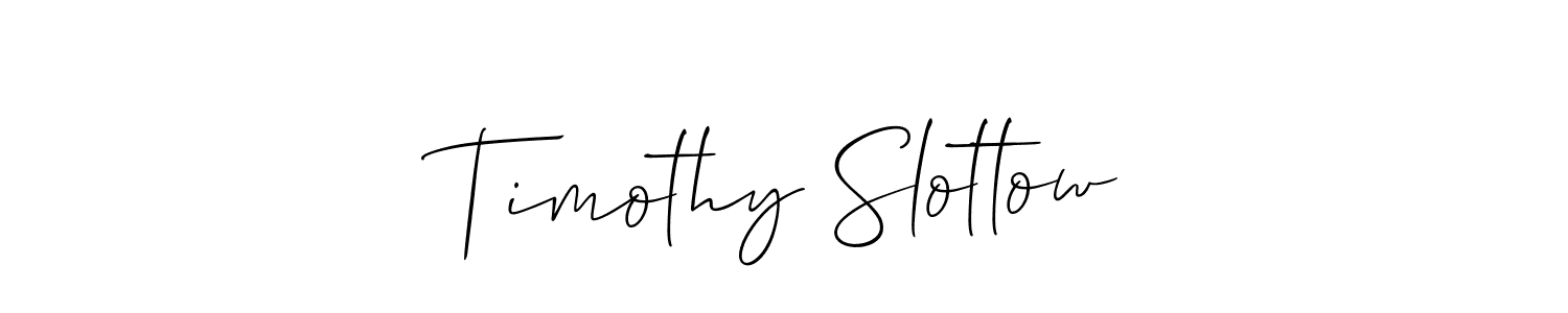 Once you've used our free online signature maker to create your best signature Allison_Script style, it's time to enjoy all of the benefits that Timothy Slottow name signing documents. Timothy Slottow signature style 2 images and pictures png